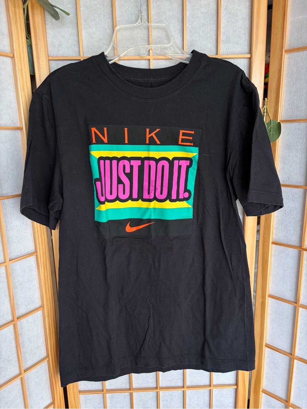 Nike Black Tee with White Logo